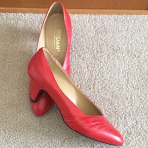 Vintage! Rodan Italian red pumps